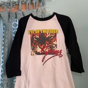 Vintage Eye of the Tiger survivor band baseball Tee